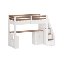 Cama Alta Infantil/Juvenil Star Plus Office Multifuncional - Design Moderno em Madeira Originals Branco/Montana - imagem 4