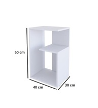 Mesa de Cabeceira Lírios Branco - Design Sofisticado e Moderno para Seu Quarto - imagem 4