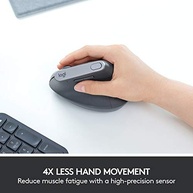 Mouse sem fio Logitech MX Vertical com Design Ergonômico para Redução de Tensão Muscular, Conexão USB Unifying ou Bluetooth com Easy-Switch para até 3 dispositivos e Bateria Recarregável - imagem 8