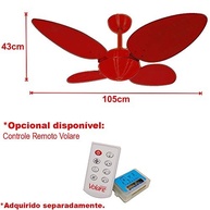 Ventilador de Teto Dourado 4 Pás Volare Office Pétalo Palmae com Design Natural e Silencioso - imagem 4