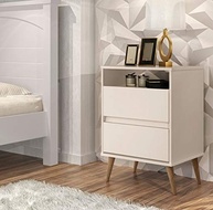 Mesa de Cabeceira Lotus Off White com 2 Gavetas – Design Moderno e Funcionalidade Premium - imagem 3