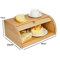 Porta Pães com Tampa Retrátil em Bambu – Design Premium para Cozinha Organizada - imagem 4