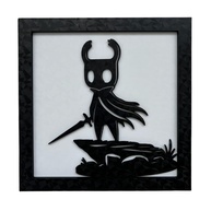 Quadro Decorativo Hollow Knight - Design Exclusivo 20x20cm com Textura em Alto Relevo - imagem 1