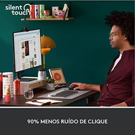 Mouse Sem Fio Logitech Signature M650 com Design de Tamanho Compacto, Clique Silencioso, Botões Laterais Personalizáveis, Conexão USB e Bluetooth - Grafite - imagem 5