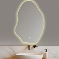 Espelho Orgânico com LED Touch 90x60cm Bivolt - Design Moderno e Iluminação Suave - imagem 3
