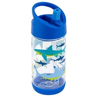 Garrafa Infantil Flip Top com Canudo - 293ml, Livre de BPA, Design Tubarão - Ideal para Escola e Viagens - imagem 2