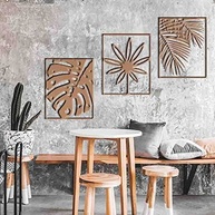 Quadro Decorativo Trio Folhas Vazadas em MDF 3mm - Design Moderno e Elegante - imagem 3