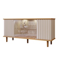 Buffet Aparador 4 Portas com Vidro Temperado Janice - Design Moderno em MDF 100% - imagem 1