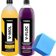 Kit Lava Carro e Moto Vonixx: V-MOL Desincrustante + V-FLOC Neutro + Esponja Yamase - imagem 2