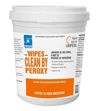 Spartan Wipes Clean by Peroxy - Pano Umedecido Desinfetante Multiuso 150 Unidades - imagem 1