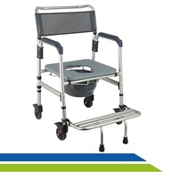 Cadeira de Banho Higiênica em Alumínio Dobrável Desmontável - Segurança e Conforto para Idosos e Adultos até 135kg - imagem 2