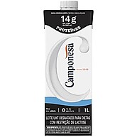 Leite Zero Lactose Camponesa: 14g Proteína Desnatado 1L - imagem 4