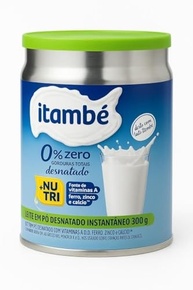 Itambé Leite em Pó Desnatado Vitaminas Lata 300g - imagem 1