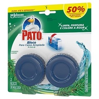 Pato Desodorizador Sanitário Caixa Acoplada Pinho - 2 Discos | Limpeza Poderosa e Fragrância Refrescante - imagem 4