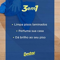 Limpa Pisos Destac Laminados Lavanda 750ml - Fórmula 3 em 1 com PH Neutro - imagem 4