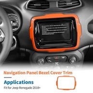 JeCar: Destaque seu Jeep Renegade 2018+ com Acabamento de Painel de Navegação Laranja Vibrante - imagem 4