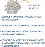 Sílica Gel Sachê Pacote com 50 - Dessecante Antimofo e Desumidificador Eficiente - imagem 5