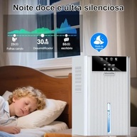 Desumidificador de Ar Ultra Silencioso 2200ml com LED Colorido - Ideal para Quarto e Banheiro - imagem 3