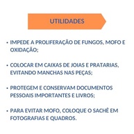 Anti Mofo e Umidade Sílica Gel Desumidificador 200 Sachês - Proteção Total Contra Umidade - imagem 5