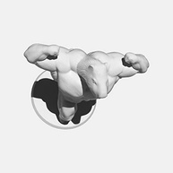 Capivara Bodybuilder Branca - Escultura Exclusiva e Detalhada para Decoração - imagem 4