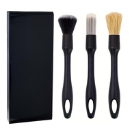 Kit 3 Escovas Detalhe Interior Carro: Limpeza Profunda e Suave - imagem 5