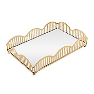 Bandeja com Espelho Dourada Lyor Wave – Elegância em Cada Detalhe - imagem 2
