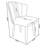 Cadeira para Mesa de Jantar Flor Moderna – Conforto e Estilo em Cada Detalhe - imagem 2