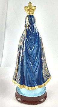Imagem de Nossa Senhora Aparecida em Resina 15 cm - Decoração Sagrada com Detalhes Finais - imagem 4