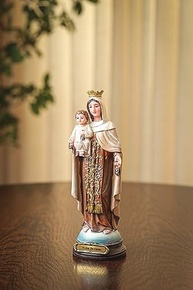 Imagem Nossa Senhora do Carmo em Resina Importada - 20cm com Detalhes Exclusivos - imagem 5