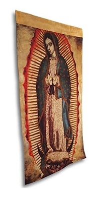 Imagem Nossa Senhora de Guadalupe 55x33 cm - Tecido de Alta Qualidade com Detalhes Vibrantes - imagem 3