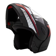 Capacete ZARREF V4 Grafic Preto Fosco com Detalhes Vermelhos - Estilo e Segurança - imagem 1