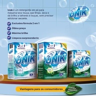 Detergente 2 em 1 Secante Abrilhantador Brisa de Limão Lava Louças 500g Unik - Potência e Fragrância Refrescante - imagem 5