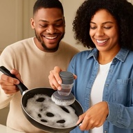 Escova de Aço com Dispenser de Detergente SteelPower - Limpeza Profunda e Econômica para Cozinha - imagem 3