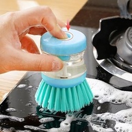 Escova de Limpeza com Dispenser de Detergente - Design Inovador para Limpeza Eficiente (Azul) - imagem 2