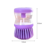 Escova de Limpeza com Recipiente para Detergente - Design Anatômico e Cerdas Sobrepostas para Louças e Objetos Cortantes (Azul Claro) - imagem 4
