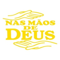 Adesivo Inspirador Nas Mãos de Deus - Símbolo de Fé, Paz e Proteção | Decore Sua Casa ou Veículo com Estilo e Espiritualidade (Branco, 25x18,2 cm) - imagem 3