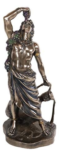 Estatueta de Baco Dionísio - Deus do Vinho - 28cm - Escultura Decorativa em Resina - imagem 2