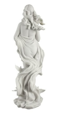 Estátua Aphrodite com Acabamento em Mármore - Deusa Grega do Amor em Resina - imagem 4