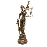 Estátua da Deusa Têmis - Símbolo da Justiça e Equilíbrio | 20cm | Decoração Elegante para Escritórios e Ambientes - imagem 1