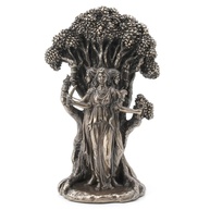 Estátua de Resina Hecate Deusa da Lua Tripla 19cm | Acabamento Bronze Antigo - imagem 1