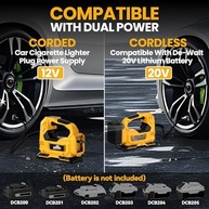 Compressor de Ar Portátil DeWalt 20V Max: Inflador de Pneu Sem Fio 150 PSI com LED e Medidor Digital - imagem 5