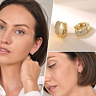 Brincos VNox: Elegância e Brilho para o Dia a Dia ✨ - imagem 2
