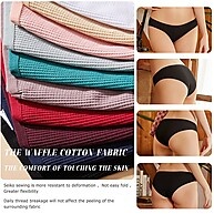 Calcinha Waffle FINETOO 3PCS - Conforto e Estilo para o Dia a Dia - imagem 2