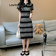 Lovito Vestido Listrado Polo: Conforto e Estilo para o Dia a Dia - imagem 2