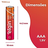 Pilhas AAA Elgin: 20 Unidades para o Dia a Dia 🔋 - imagem 2