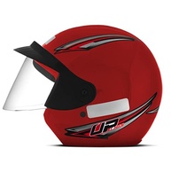 Capacete Mixs UP Aberto Vermelho Fosco - Segurança e Estilo para Seu Dia a Dia - imagem 2