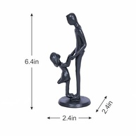 Escultura de Pai e Filha em Resina - Decoração e Presente Significativo para Dia dos Pais - imagem 4