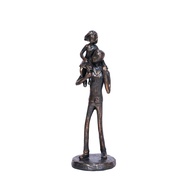 Estátua de Pai e Filha em Resina - Presente Significativo para Dia dos Pais, Aniversário e Decoração - imagem 1