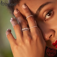 Anel de Prata Bamoer: Elegância e Cor no Seu Dia! - imagem 2