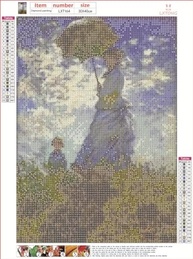 LXTONG Monet - Kit de Pintura de Diamante 5D com Cristais Redondos para Artesanato e Decoração (30x40 cm) - imagem 5